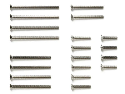 Tamiya Stainless Steel Countersunk Screw Set (10/12/20/25/30mm) - 15510