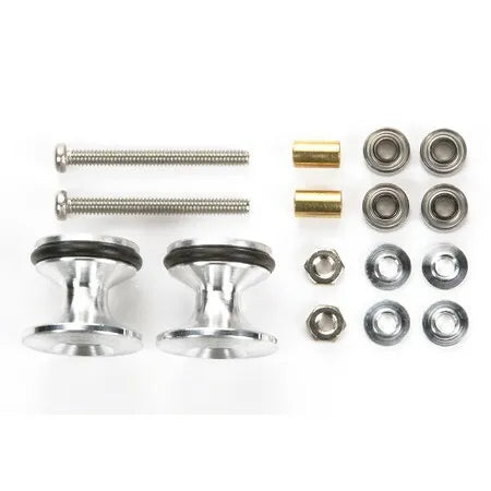 Tamiya Double Aluminum Rollers w/Rubber Rings ( 13mm - 12mm ) - 15418