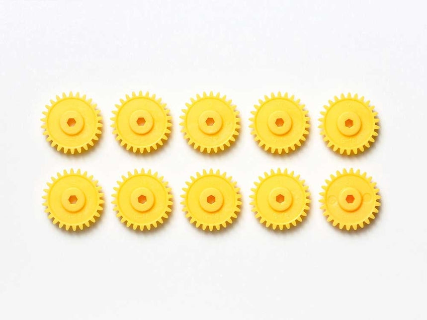 Mini 4Wd G-18 Gear Yellow / 10Pcs Item# 10312