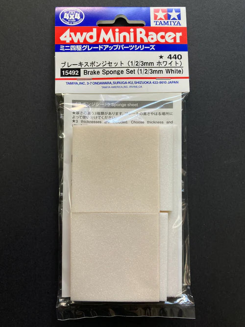 Brake Sponge Set 1/2/3Mm White Item# 15492