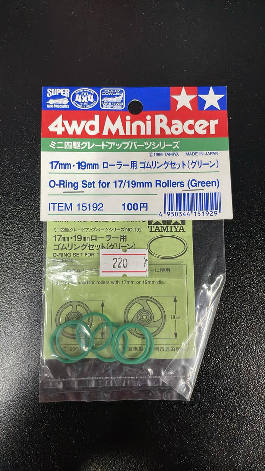 O-Ring Set 17/19 mm Rollers Green 15192