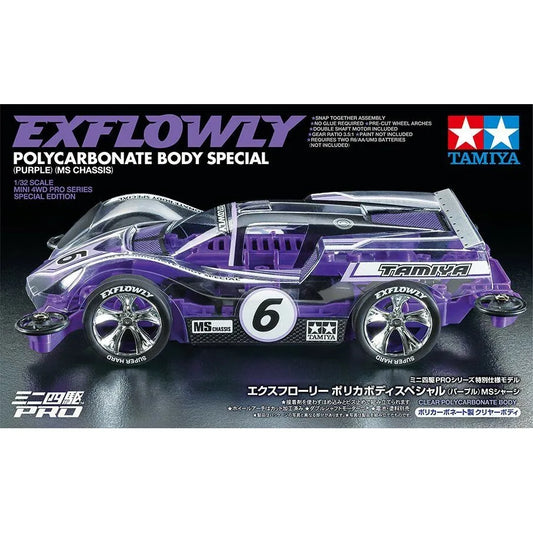 Tamiya Exflowly Polycarbonate Body Special (Purple) (MS Chassis) - 95571