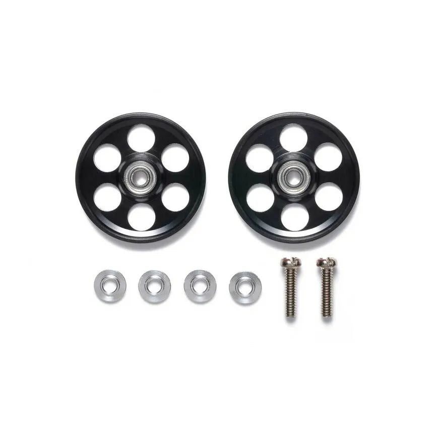 Tamiya HG Lightweight 19mm Aluminium Ball-Race Roller (Ringless Black) - 95498