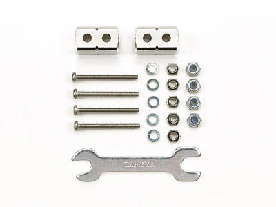 Tamiya Short Mass Damper Block (8x8x14mm/2pcs.) (Silver) - 95488