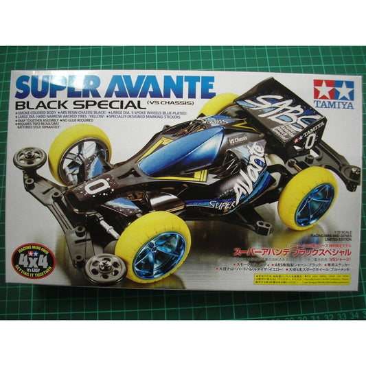 Tamiya Super Avante Black Special Mini 4WD Kit 95078