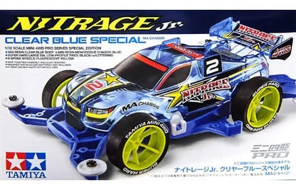 Tamiya 95398 Mini 4WD NITRAGE Jr. CLEAR BLUE SPECIAL (MA CHASSIS)
