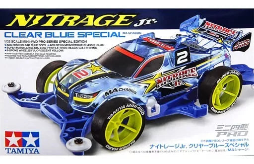 Tamiya 95398 Mini 4WD NITRAGE Jr. CLEAR BLUE SPECIAL (MA CHASSIS)